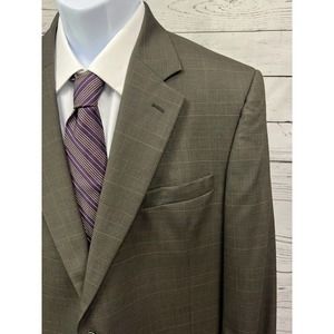 JOS. A. BANK 2 Button Blazer Men’s 44R Brown Wool Jacket